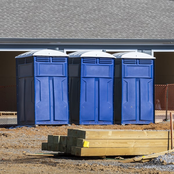 how often are the porta potties cleaned and serviced during a rental period in Oilton Oklahoma